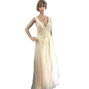 NWT Blondie Nites Pale Lemon Ball/Wedding/Prom Gown